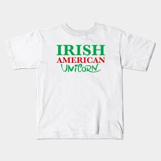 Irish American Unicorn Kids T-Shirt